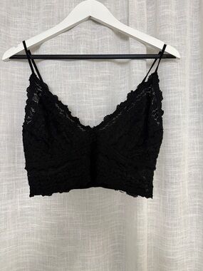 Black Lace Bralette with Adjustable Straps